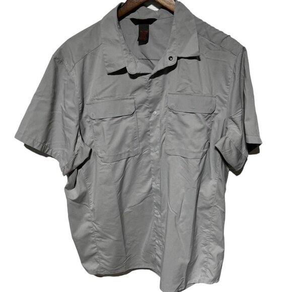 Mountain Hard Wear Gray Button Front Shirt Size XL - Picture 2 of 6